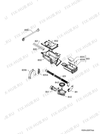 Взрыв-схема стиральной машины Electrolux EW2F7814EW - Схема узла Hydraulic System 272